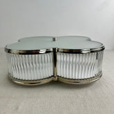 Visual Comfort Alexa Hampton Collection, Flush Mount Ceiling Light, Nickel, Clear Glass